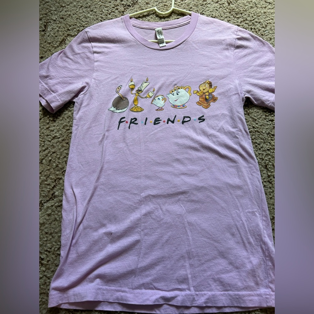 Etsy Beauty and the Beast Friends shirt adult size small Disney